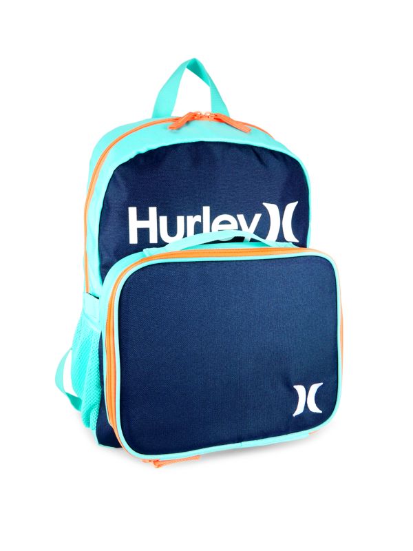 Hurley Kid's Logo Backpack With Detachable Lunch Bag